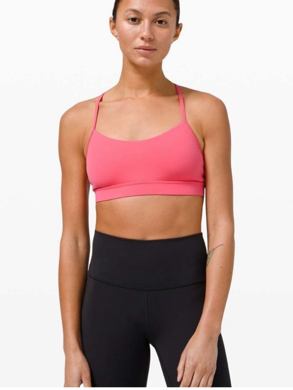 lululemon athletica Hot Pink Strappy Light-Support Bralette